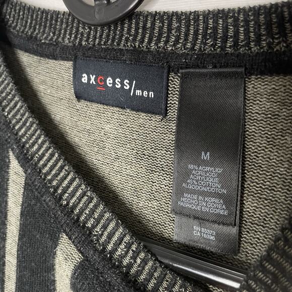 Y2K Axcess Mens Sweater Crew Pullover M Long Sleeve Skater Grunge Streetwear - Picture 4 of 6